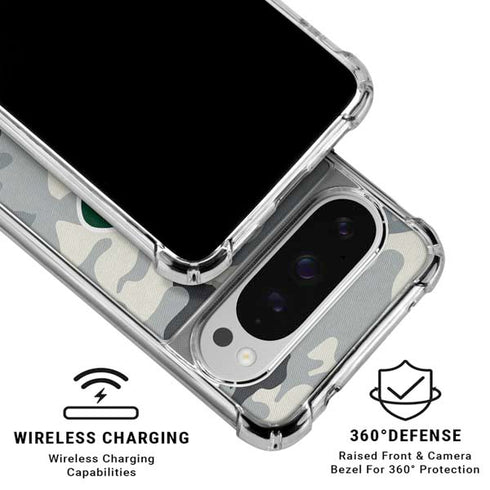 NFL New York Jets Camo Google Pixel 10 Pro XL Clear Case